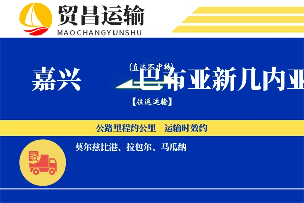 嘉兴到巴布亚新几内亚物流专线 | 空运海运双清包税 | 门到门国际物流服务